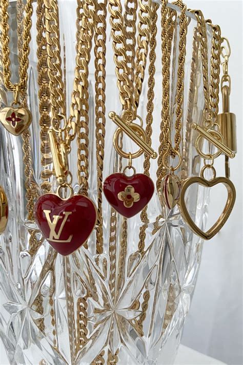 repurposed louis vuitton jewelry